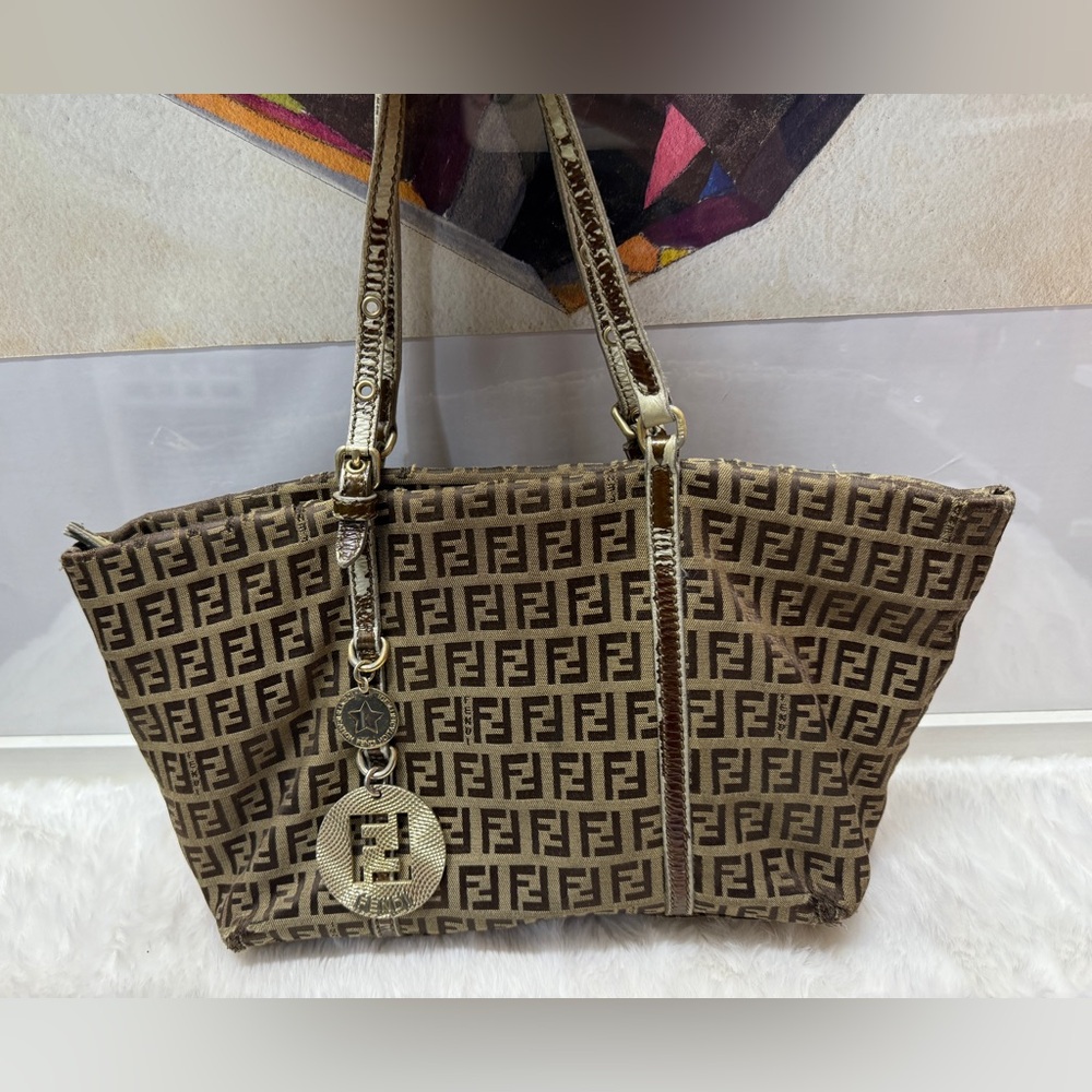 FENDI-8BH214 CNL Zucchino Tote